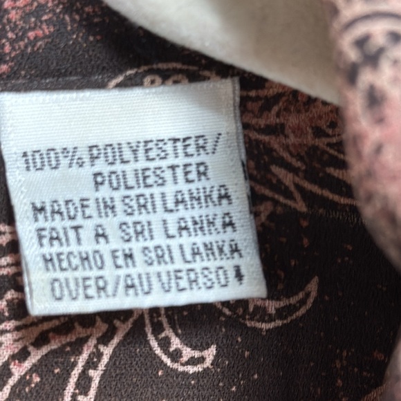 Russ Women's Blouse - Black and Brown Paisley 20W - Picture 8 of 10